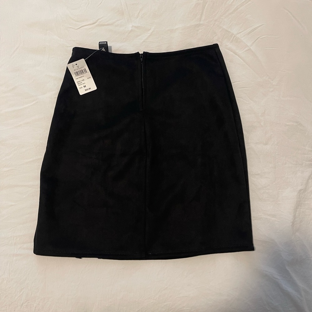 ✨NWT✨Windsor Fashionista High Waist Faux Suede Mini Skirt - Picture 4 of 9